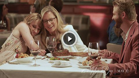 Video still image of Mother's Day family dinner