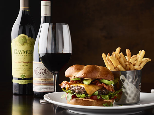 Image of Caymus & A Burger meal