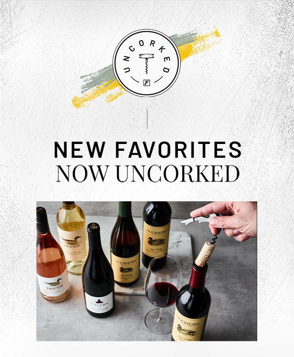 Uncorked logo - New Favorites, Now Uncorked