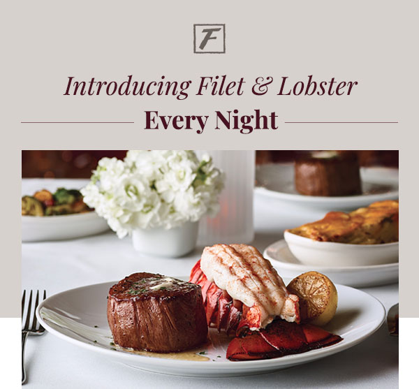 Image of steak and lobster dinner